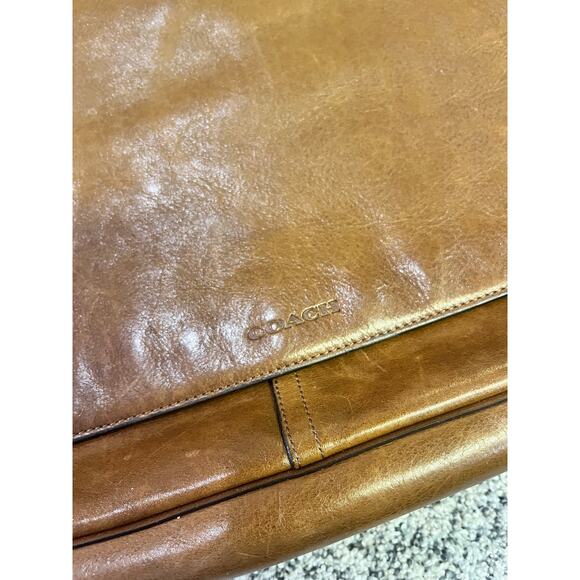 Coach‎ Bleaker Courier Men’s Messenger Bag, Soft Port Classic Rustic Old Money - Picture 4 of 16